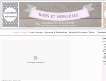 Tablet Screenshot of ideesetmerveilles.fr